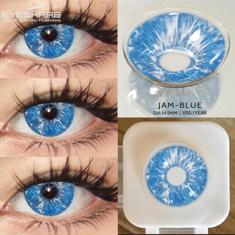 EYESHARE Anime-Zubehör Augenlinsen 1 Paar Cosplay Farbige Kontaktlinsen für Augen Verrücktes Halloween-Make-up Farbige Augenlinsen – Detail 36