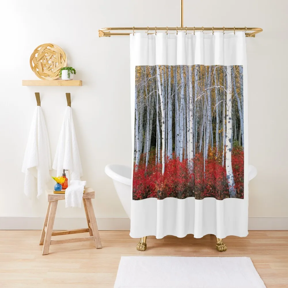 

The Birches Classic T-Shirt Shower Curtain Shower Set For Bathroom Shower For Bathroom Bathroom Accessorys Curtain