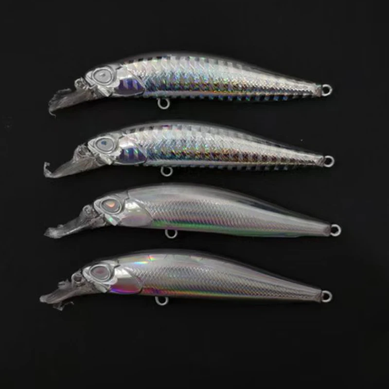 

10pcs Unpainted Blank Minnow Suspend 77mm 7.4g Holographic DIY Plastic Body Hard Artificial Bait Wobblers Fishing Equipment