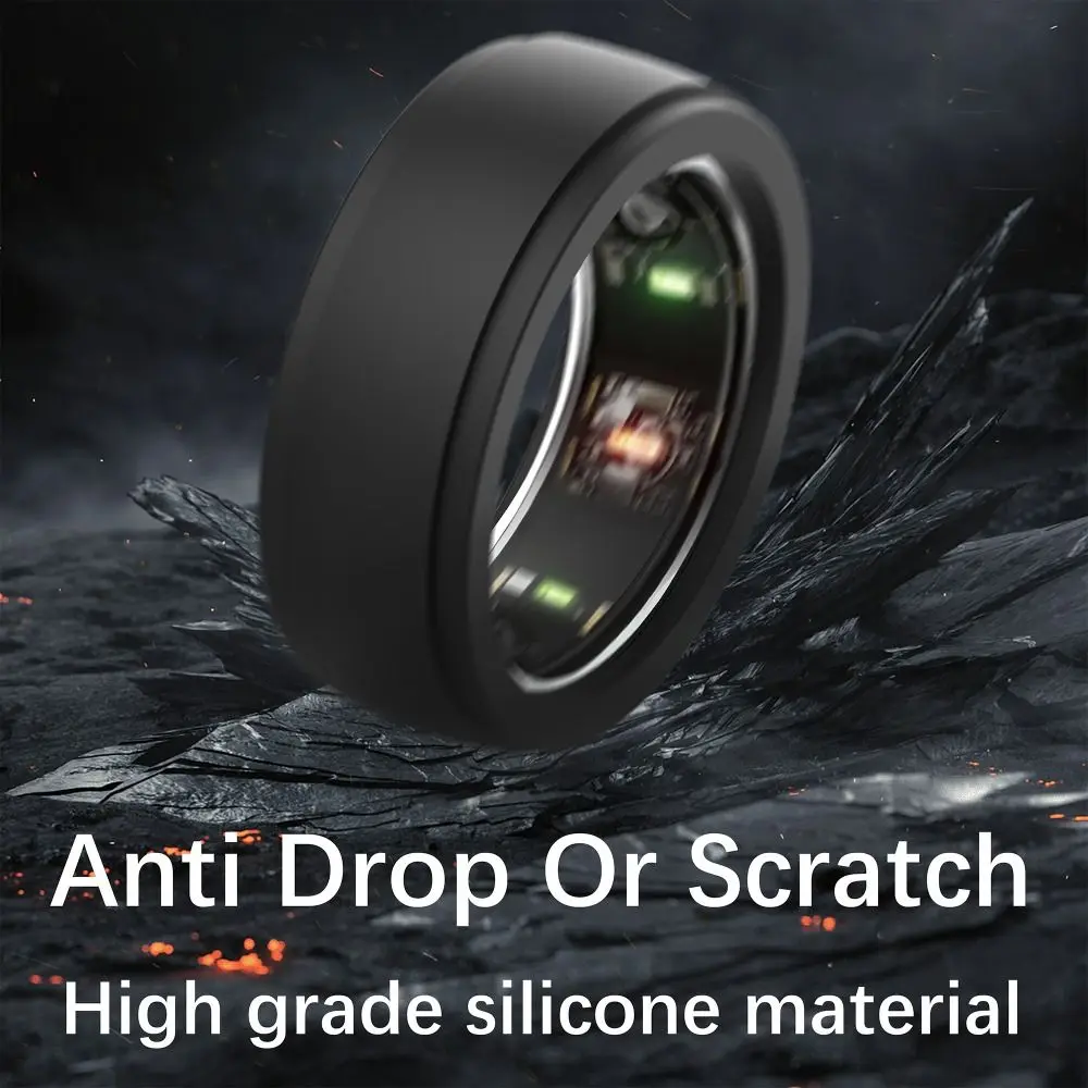 Silicone Smart Ring Protective Case Sweat-resistant Anti-Scratch Silicone Cover Elastic Accessories for Oura Ring Gen 3