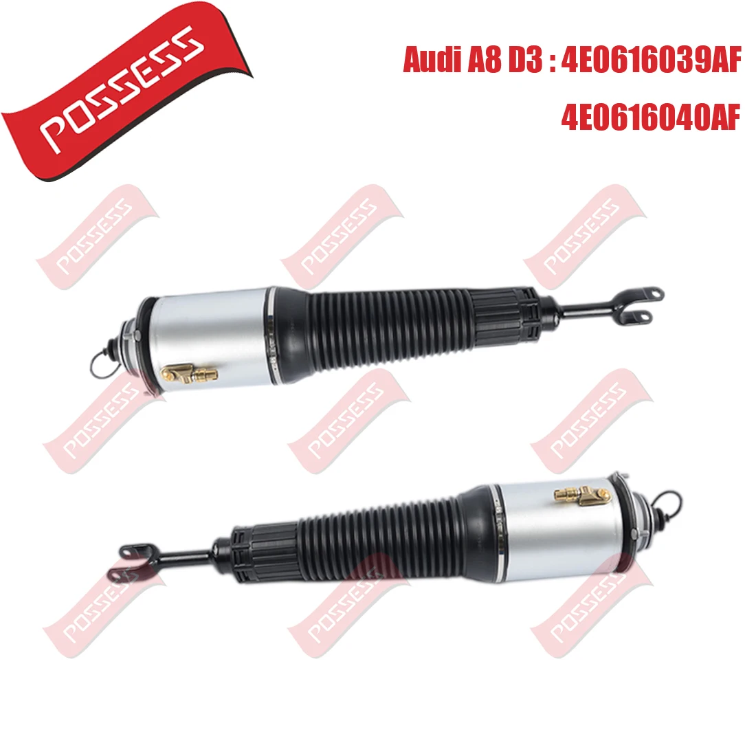 Front Left And Right Air Suspension Shock absorber Air Strut Assembly For Audi A8 S8 D3 4E 2002-2010,OE 4E0616039AF 4E0616040AF