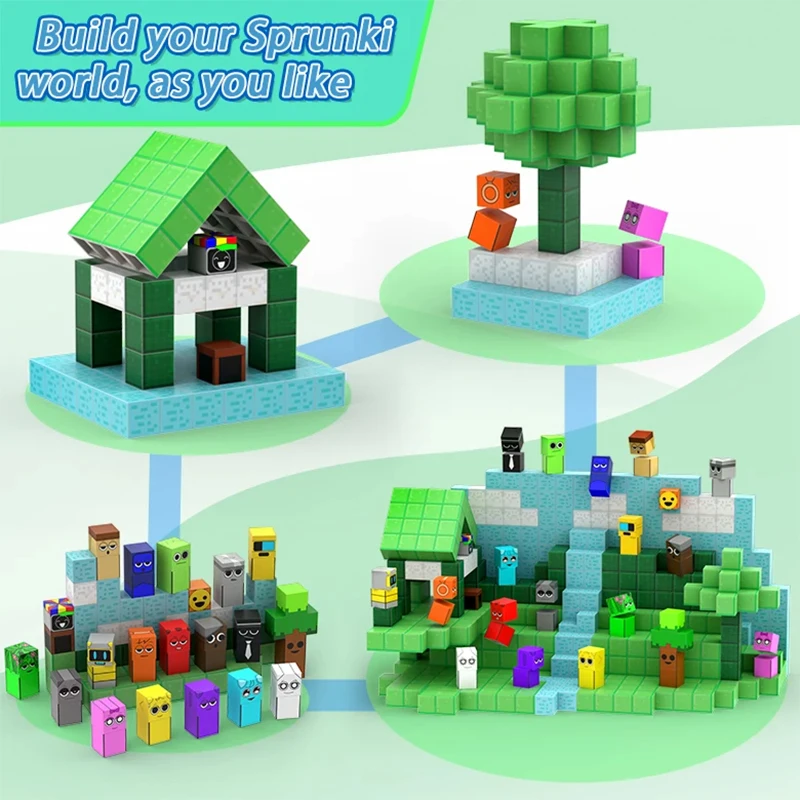 170 pièces blocs magnétiques jouet construire aimant ensemble pour garçons filles tige Montessori Cubes sensoriels pour les tout-petits cadeau