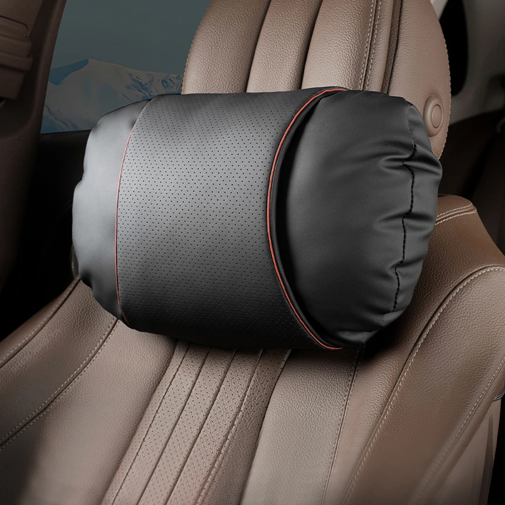 

NAPPA Leather Car Seat Headrest Support Travel Buffer Car Neck Pillow For Hyundai Nissan Lexus Volvo JEEP Land Rover Peugeot etc