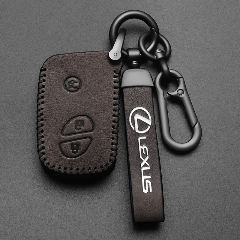 

Leather Car Smart Remote Key Case Cover Shell Fob Protection For Lexus IS250 CT200 CT200h RX270 RX350 RX450 Keychain Accessories