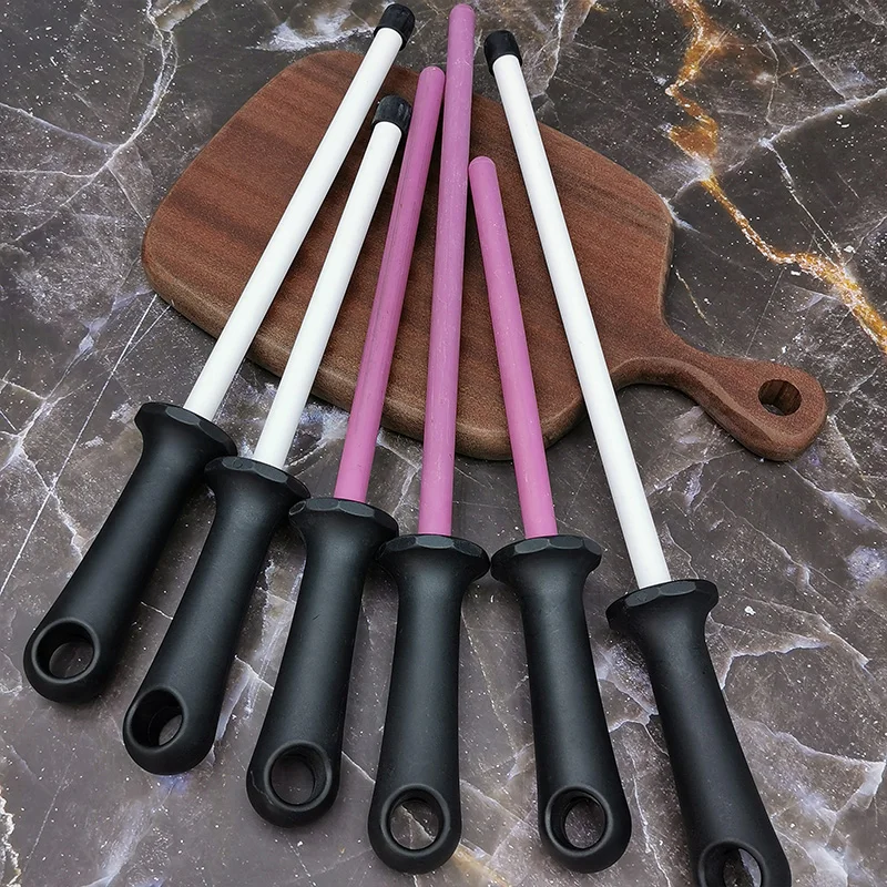 8/10/12 بوصة المهنية مبراة سكاكين سيراميك قضيب دائم سكين طاحونة مع عدم الانزلاق مقبض سكين المطبخ شحذ شفرة #1