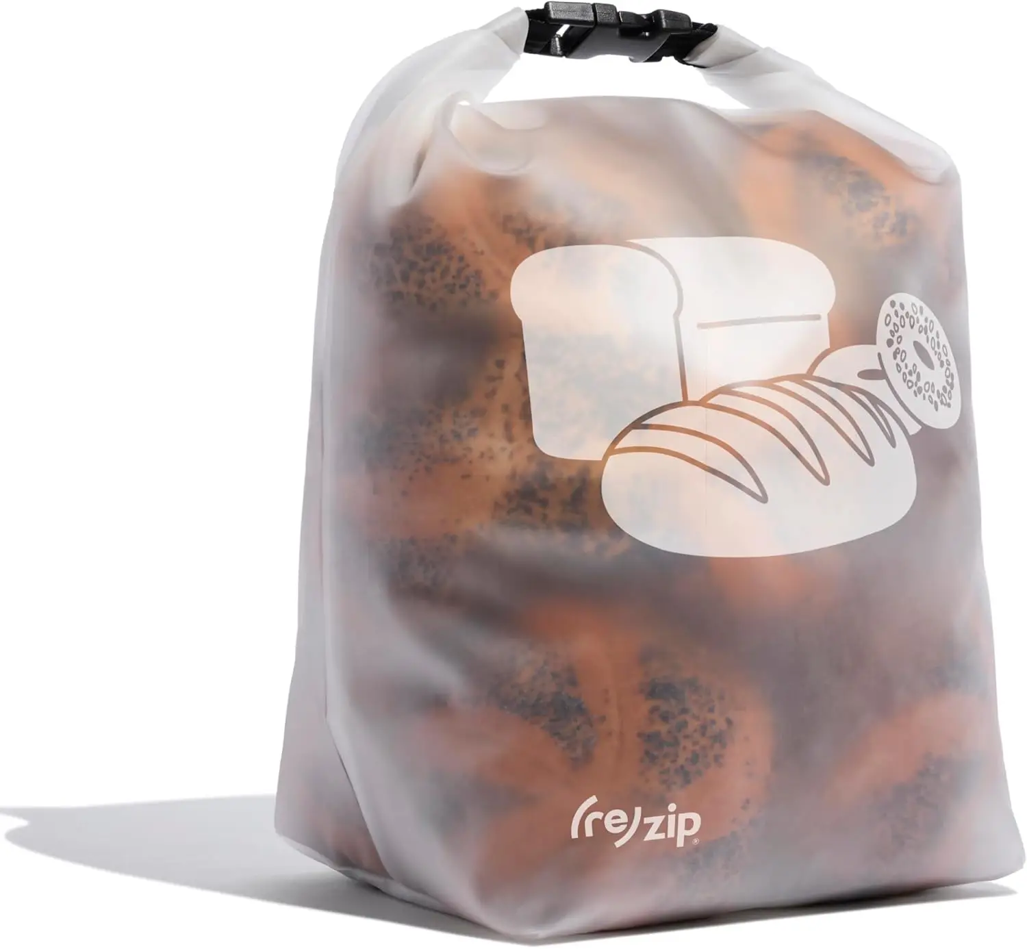 

(re) zip Reusable Bread & Bagel Storage Bag – Large 39 Cup Roll Top, Freezer Safe, Airtight When Rolled, BPA-Free Food-Grade