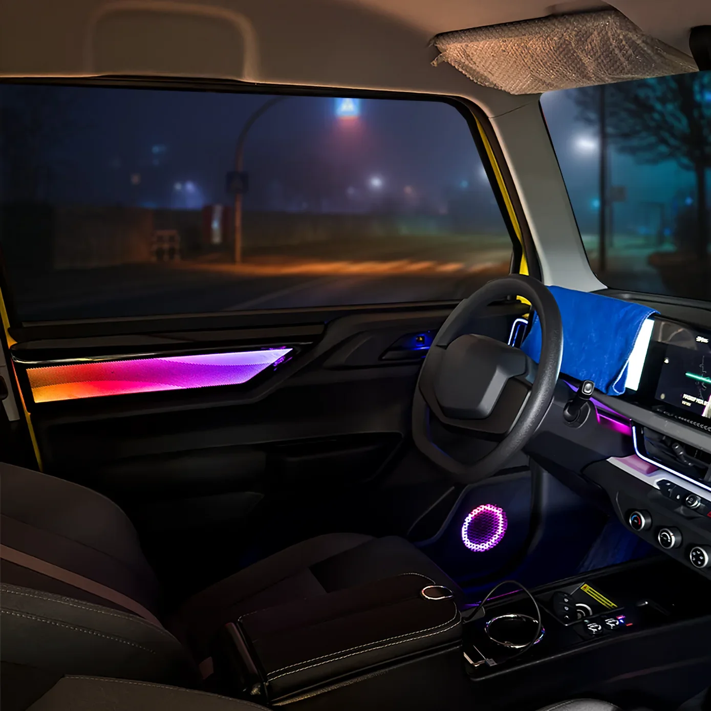 New for VINFAST VF3 Specific Intelligent Interior Ambient Lighting Neon Light Symphony LED Car Light Accessories Neon Flowing!