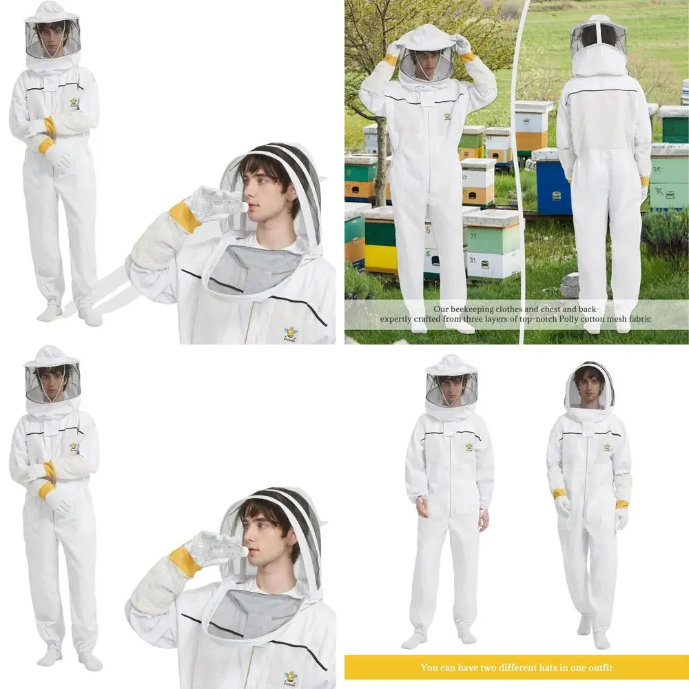 

Дышащий вентилируемый костюм для мужчин и женщин с перчатками и двойными капюшонами