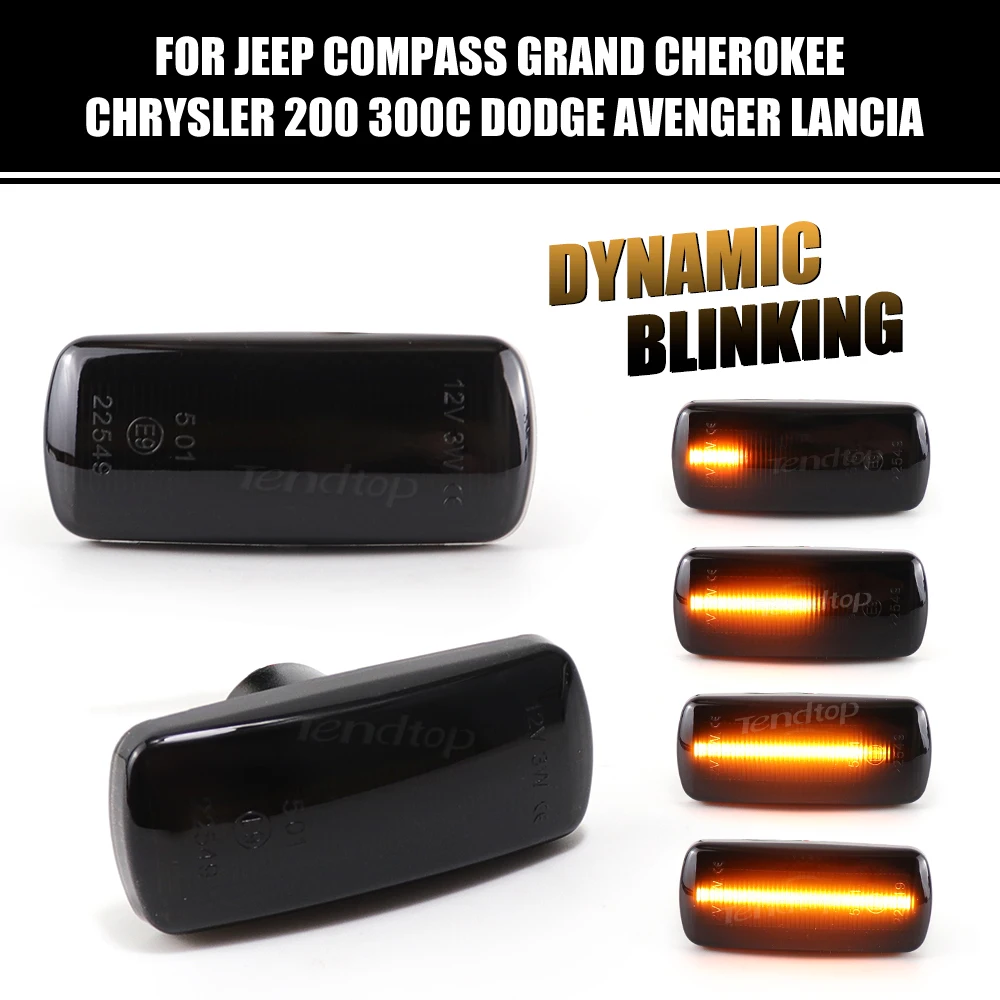 Turn Signal Parking Side Marker Light for Jeep compass Grand Cherokee Chrysler 200 300C Dodge Avenger Lancia Flavia