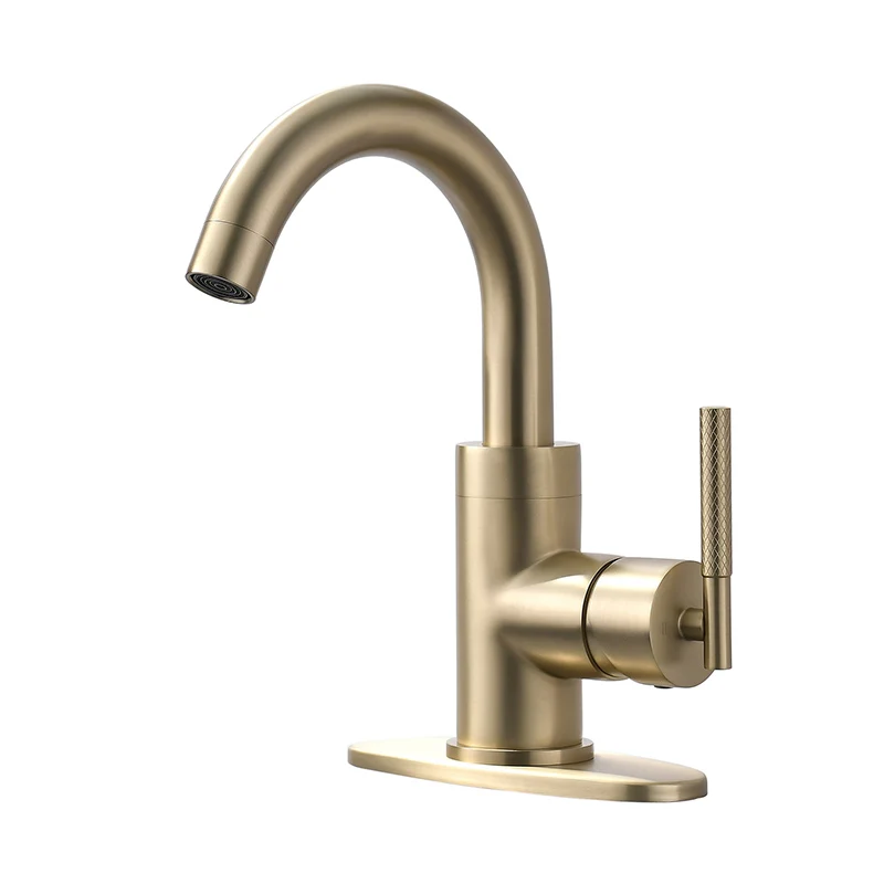 

Brushed Gold, Matte Black,Brushed,Chrome Bar Sink Faucet Water Mixer With Rotation Swivel Spout Single Handle