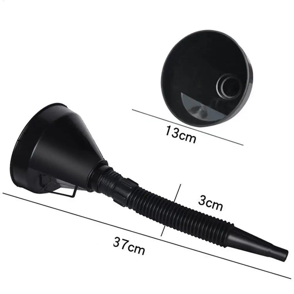 قمع زيت عالمي مع مقبض أنبوب مرشح مجموعة أدوات حشو وقود غاز الديزل ملحقات السيارة لشاحنة دراجة نارية على الطرق الوعرة #6