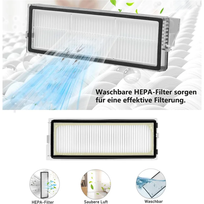 

A83I-For Roborock Qrevo Curv Main Side Brush Hepa Filter Mop Cloth Dust Bags Robot Vacuum Cleaner Accessories
