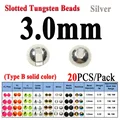 20 Piezas de Plata de 3.0mm B