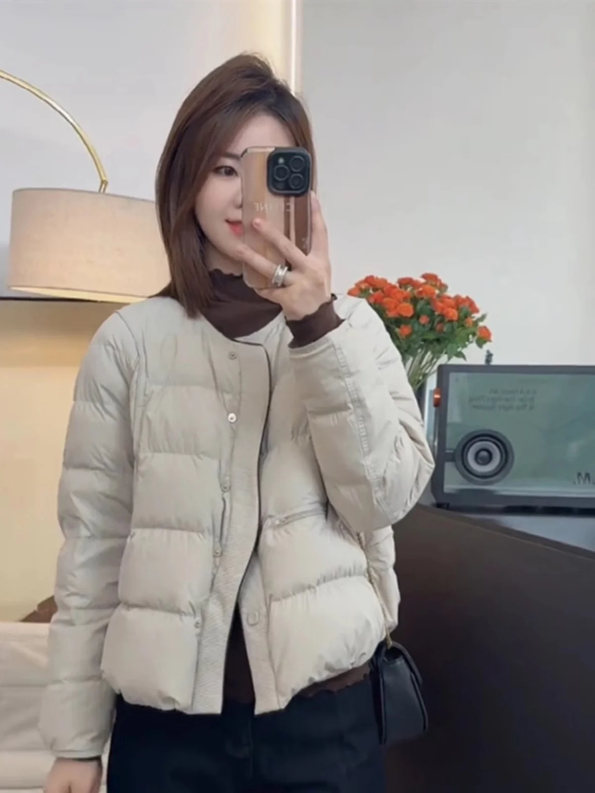 

Warm Casual Simple ort Cotton Jaet Women's Winter 2025 New Korean Sle Bread Clothes Outerwear Faionable Streetwear