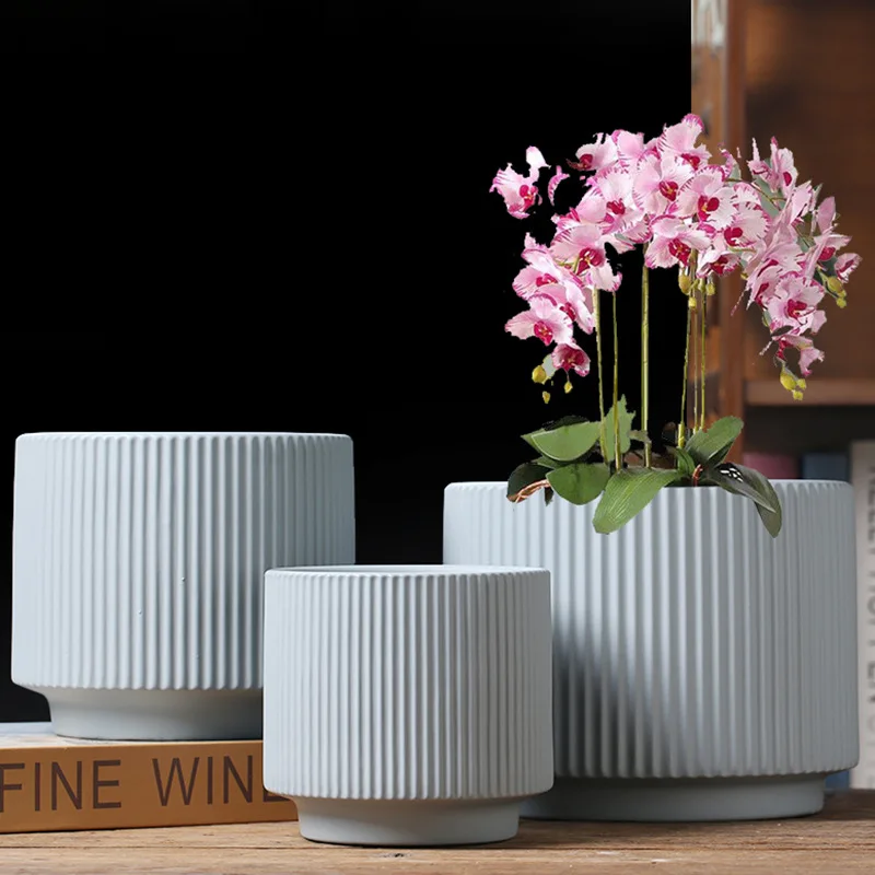 

Прямой цветочный горшок Ss Cerc для орхидеи, дома, гостиной, балкона, европейское украшение для сада с растением Sleeny