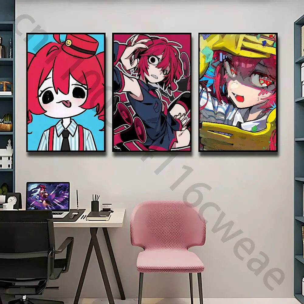 T-teto kasane Poster Self-adhesive Art Waterproof Paper Sticker Coffee House Bar Room Wall Decor