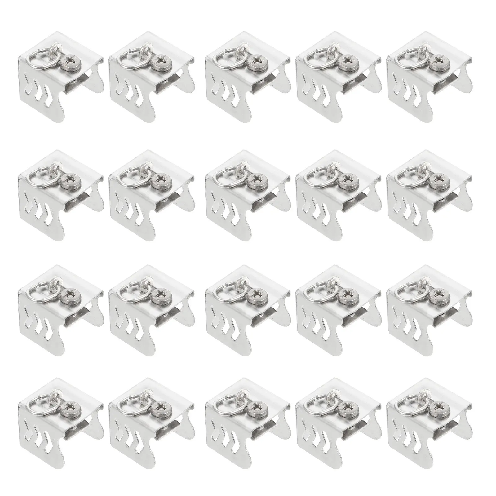 20Pcs High Quality Stainless Steel Curtain Rod End Sealer Plugs Rail Finials Easy Fix Decorative Drapery Rod Accessories
