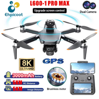 L600-1 Pro MAX GPS Drone 8K Professional HD Dual Camera With Screen 5G WIFI Obstacle Avoidance Brushless Quadcopter Drones 5KM