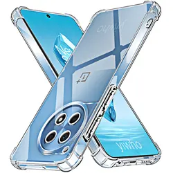 Shockproof Clear Soft Back Case for Oneplus 12R Phone Case Soft TPU Plain Cover 1+ One Plus 12 10 9 R 10R 9RT 8T 7T Pro