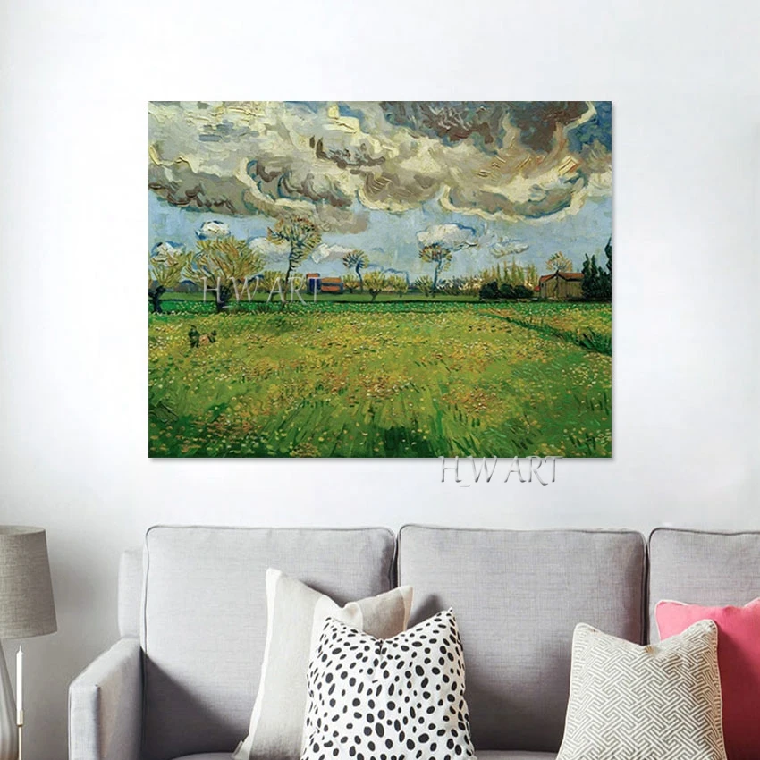 3d Fertile Farmlands Art Landscape Painting Acrylic Decor Beautiful Abstract Scenery Canvas Picture Frameless Office Artwork