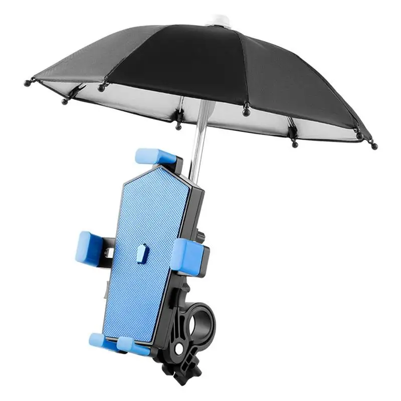 

Phone Holder with Mini Umbrella for Bike, Rotating Phone Clamp for Phones, MTB, Road Bike, Cycling, 360 Degree