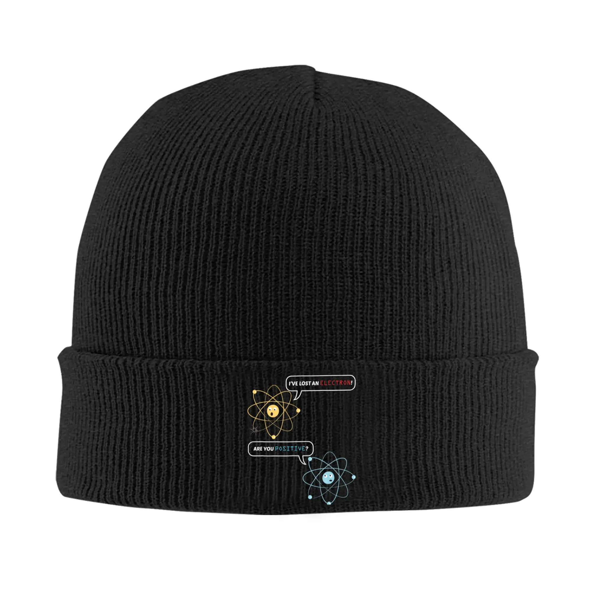 I Lost An Electron Are You Positive Chemistry Bonnet Hats  Beanie Hats Spring Printed Knitted Hat Trendy Men Women Head Wrap Cap