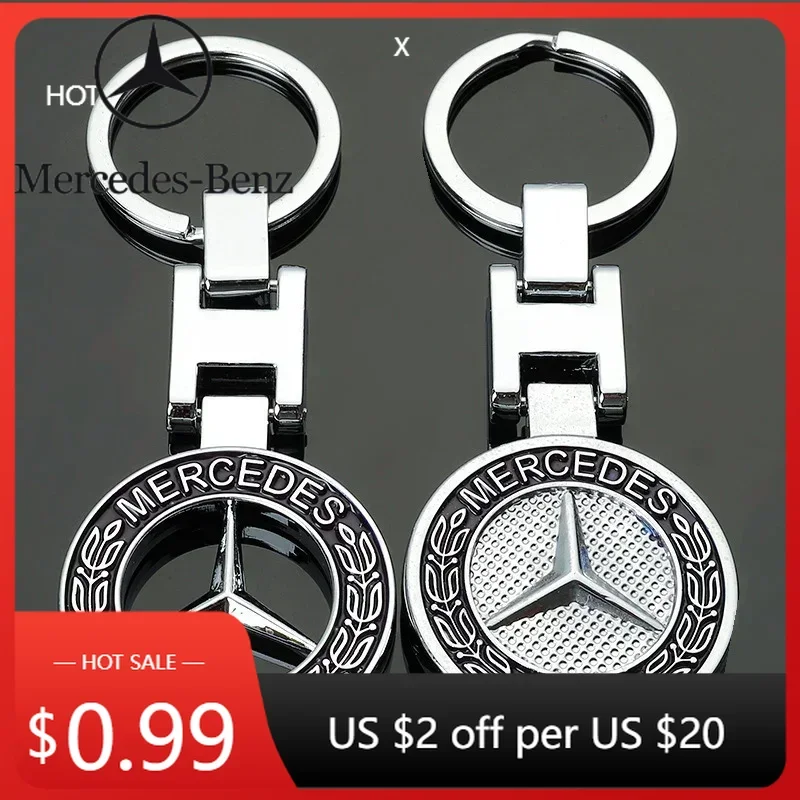 

Car Sticker 1Pcs Car Logo Keychain Metal Keyring Key Accessories For Mercedes Benz AMG W204 W205 W203 W211 W212 W213 W201 W210 W