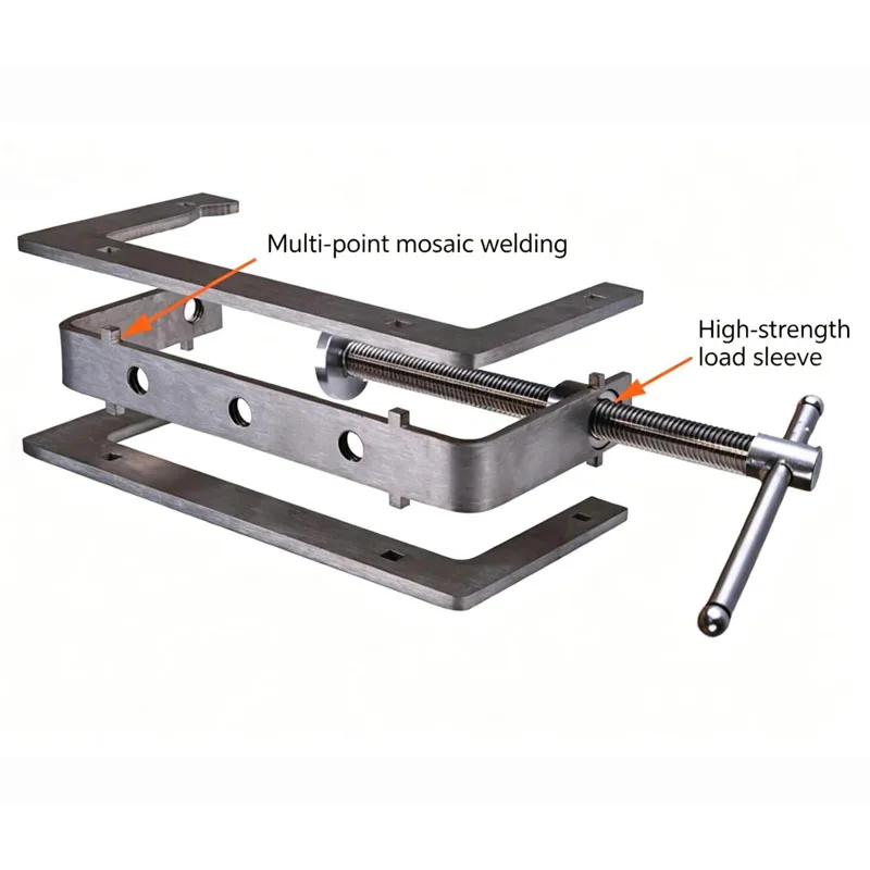 Industrial Grade U-Shaped Clamp, 148mm Opening, Max Holding Thickness  -  304 Stainless Steel Heavy Duty G-Clamp