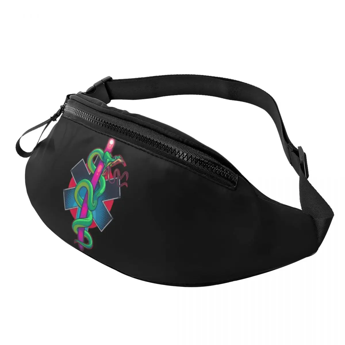 Riñonera de Star Of Life para hombre y mujer, bolso de cintura cruzado, Emt, paramédico, médico, ambulancia, bolsa de dinero para teléfono de viaje