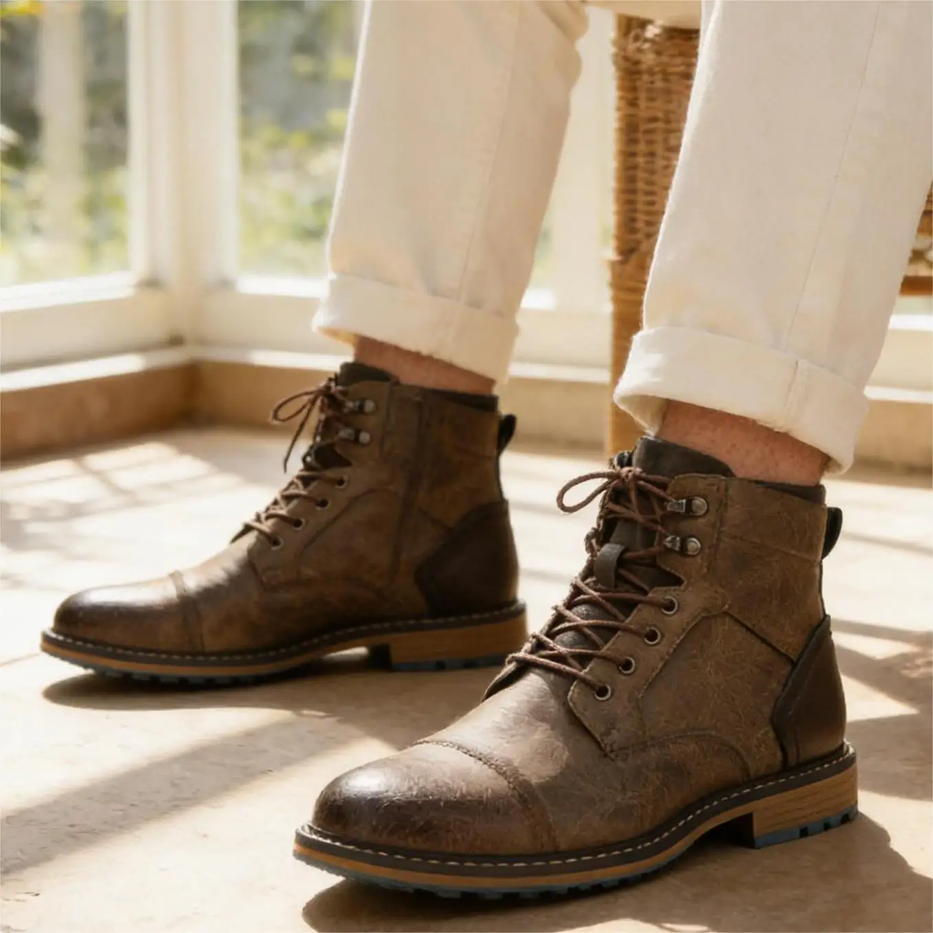

Men Boots Comfortable Brand Fashion 2026 Men Desert Boots