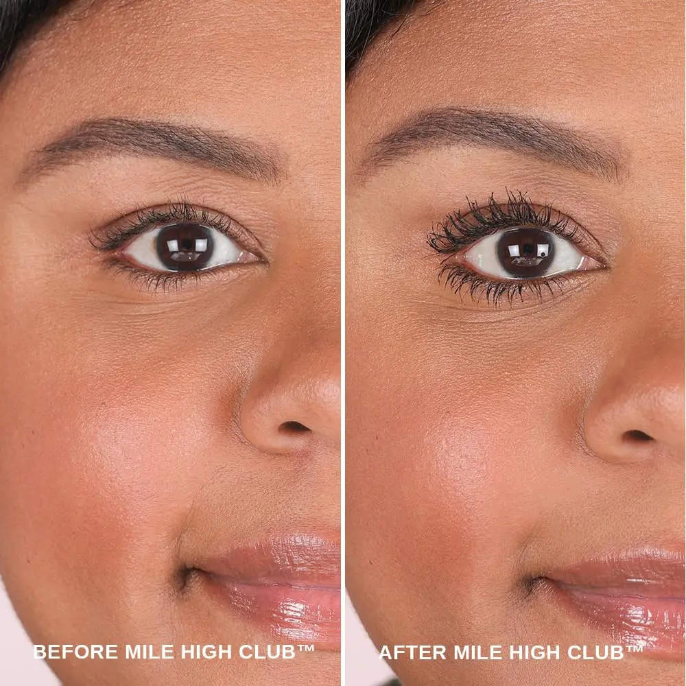 ชุดมาสคาร่าไมล์ไฮคลับ: เพิ่มวอลลุ่มทันที, บำรุงขนตา, ไม่เลอะเลือนและกันน้ำ, ของขวัญที่ไม่ทดลองกับสัตว์