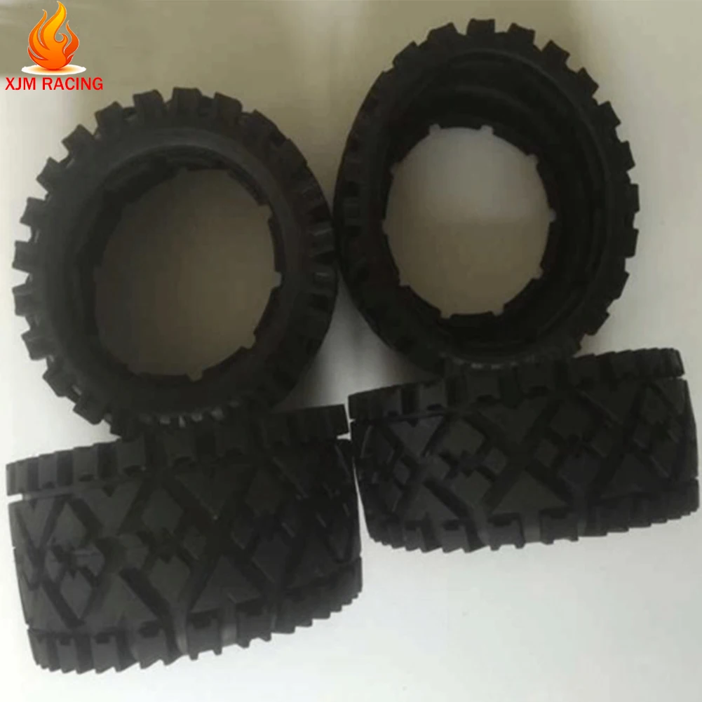 Alle Terrian Voor Of Achter Tire Set Voor 1/5 Hpi Rofun Rovan Kingmotor Baja 5B Rc Auto Speelgoed Onderdelen