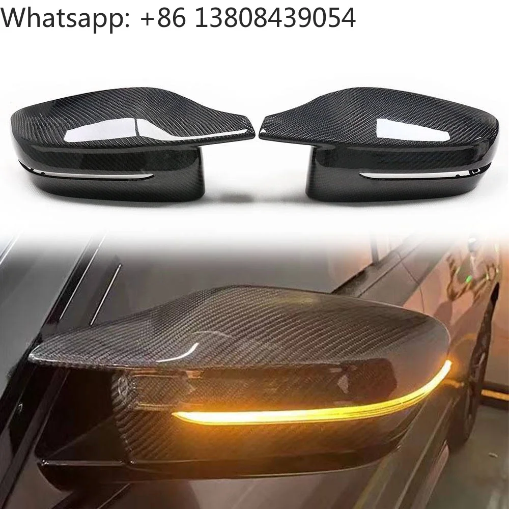 M3/M4 Style Carbon Fiber Mirror Cover for BMW G20 G22 G30 G32 G11 G12 G14 G15 G16 LHD Rearview Mirror Housing Shell G80