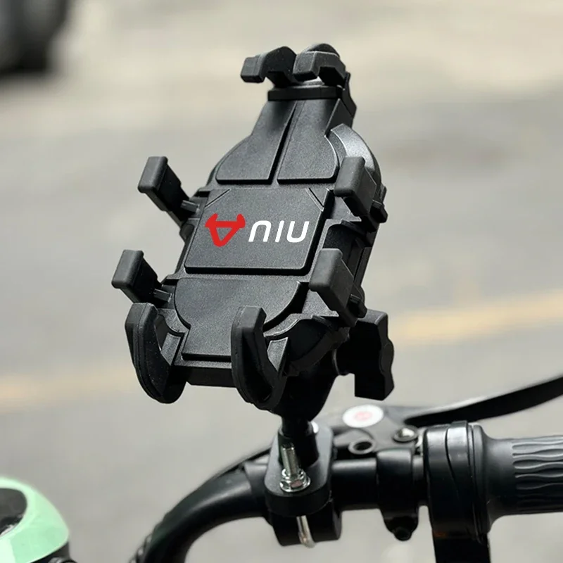 

For Niu Nqi Kqi3 N1 N1s N-gt U+ Mgt Gts Shock-proof Mobile Phone Holder Stand GPS Bracket Scooter Accessories Black