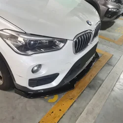 For BMW X1 F48 Car Front Bumper Lip Spoiler Splitter Diffuser X1 20i 20d 18i 18d 25i 25d Non-M Sport 2015-2019 Bodykits Tuning