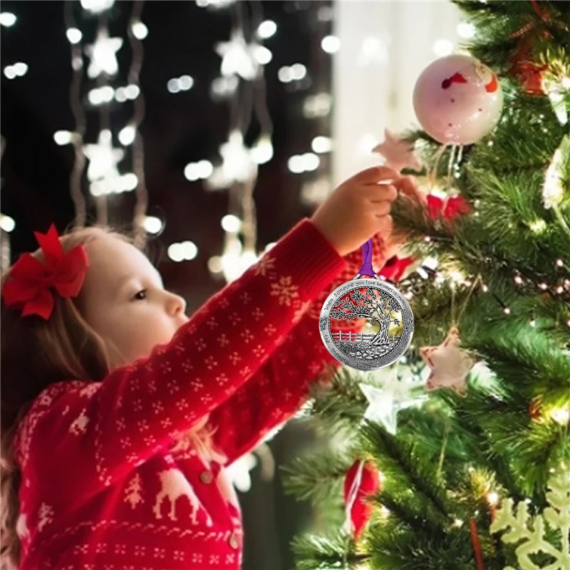 Árbol de Navidad colgante colgante faro patrón de amor manualidades DIY adornos colgantes