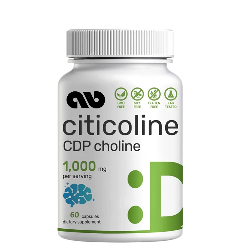 Citicoline CDP Choline - Puzzle B Vitamin Characteristics - Promotes Brain Health, Memory, and Concentration - Non GMO