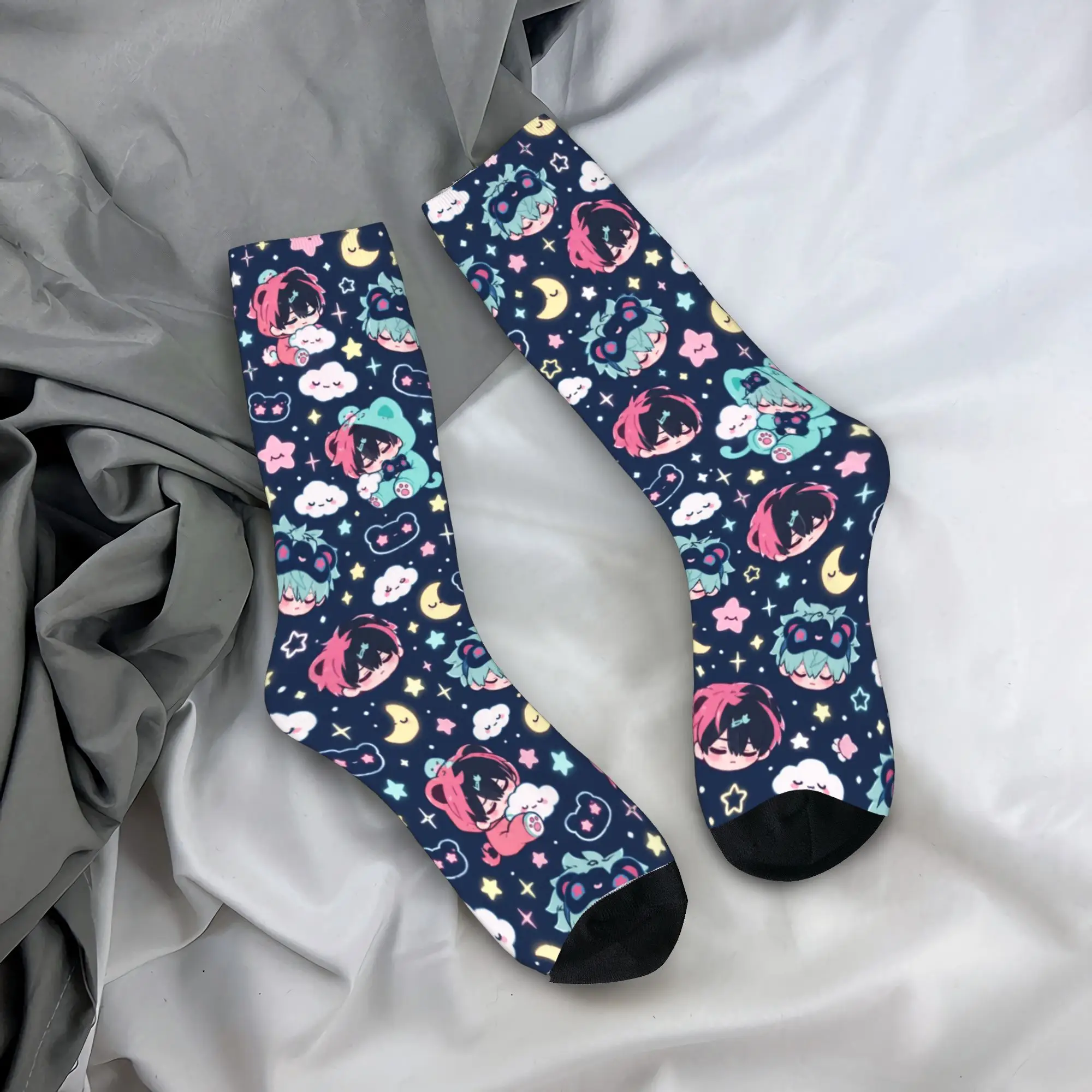 Ivantill Till Alien Stage Chibi Graphic Stockings  Harajuku Socks Men Comfortable Socks Autumn Cycling Anti Sweat Socks Idea