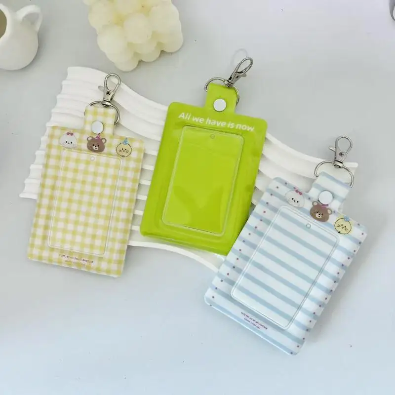 Ins Style Korea Pvc Photocard حامل لطيف الكرتون 3 بوصة Kpop صور بطاقة الأكمام المعبود بطاقة جمع المنظم