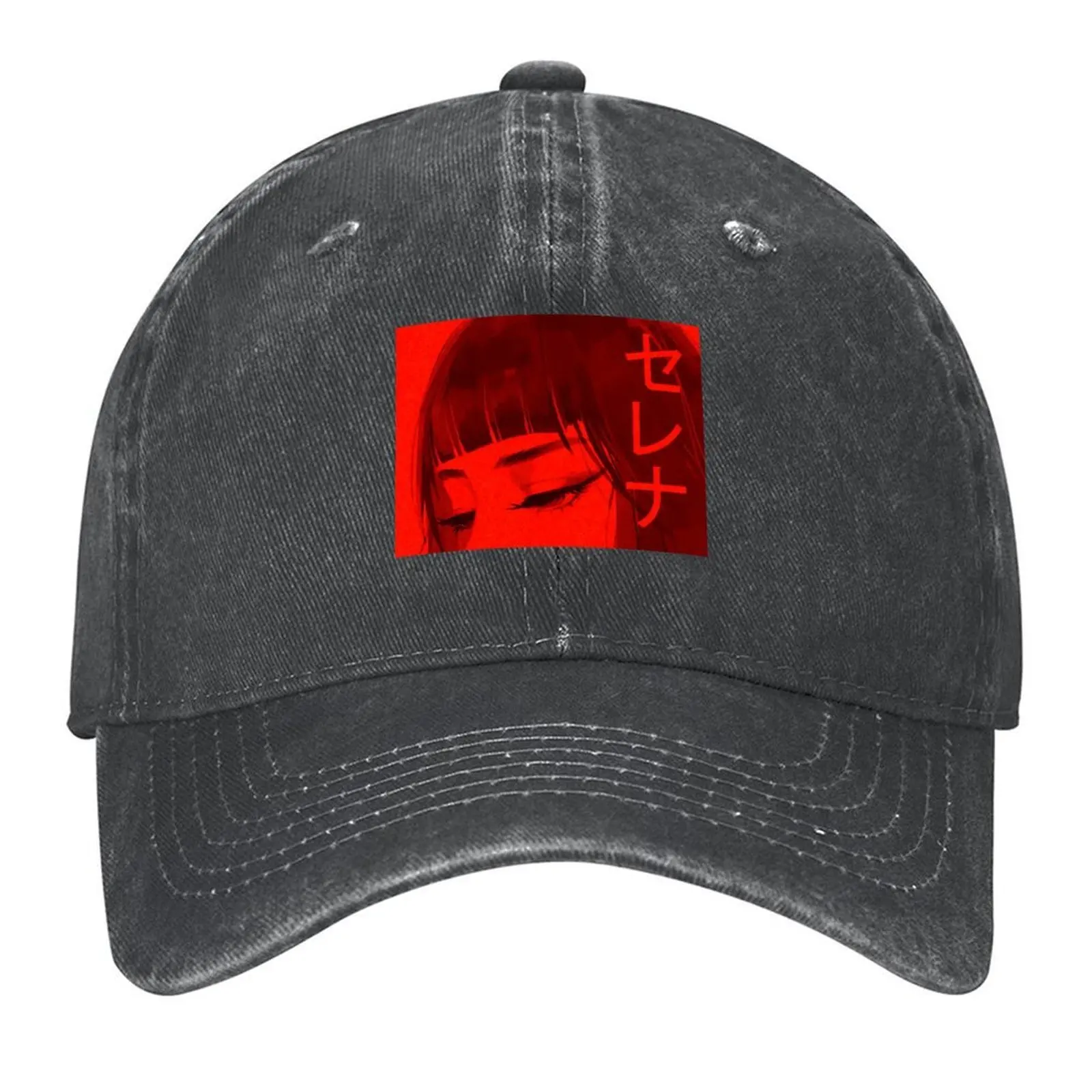 

Anime Girl Katakana Baseball Cap Sports Cap hats for men Sun Hat For Children birthday For Man Women's