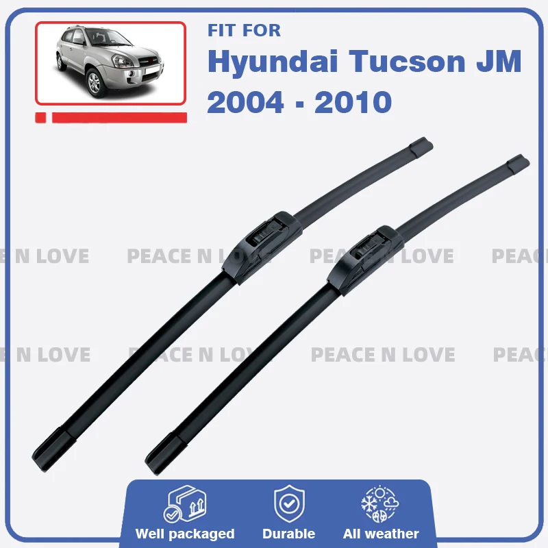 

Front Wiper Blades For Hyundai Tucson JM 2004 2005 2006 2007 2008 2009 2010 Windshield Windscreen Brushes Window Car Accessories