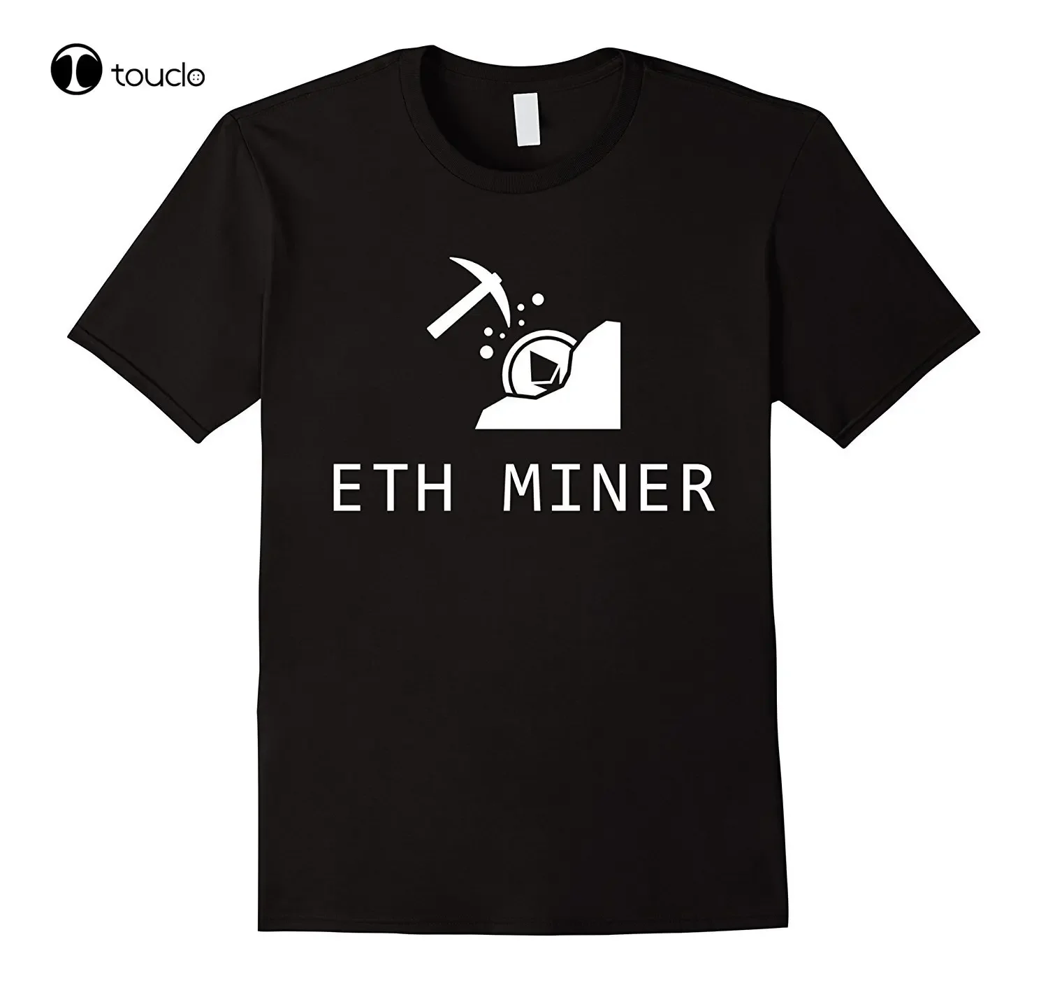 Man'S Designer Brand New Short-Sleeve Cotton Print Men T Shirt Ethereum Miner Cool T Shirts Fashion Tshirt Summer Women Shirts