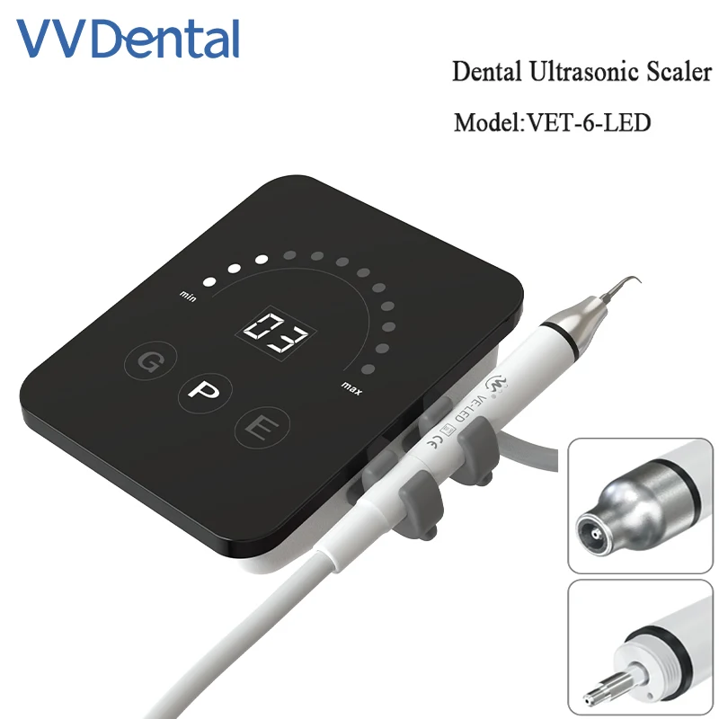 VVDental Dental Ultrasound Scaler With LED Light For Remove Oral Plaque And Calculus  Multi-function Dentistry Equipment