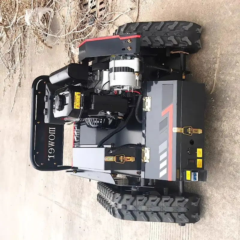 تخصيص التحكم عن بعد جزازة العشب RC الزاحف جميع التضاريس المنحدر القص آلة مجنزرة راديو التحكم قاطع غاز الروبوتية م