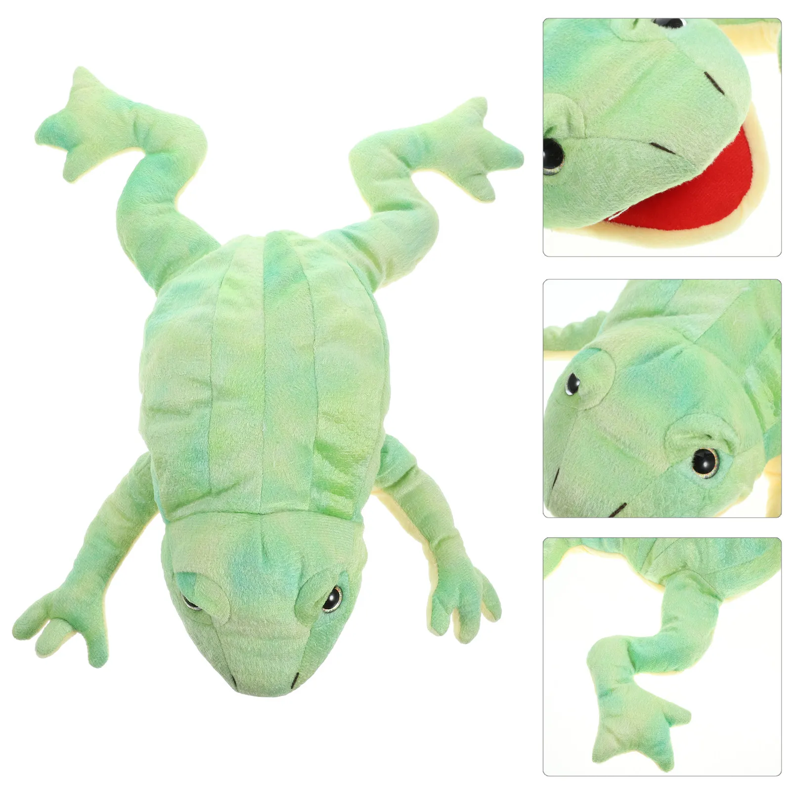 

Animal Hand Puppet Frog Soft Comfortable Interactive Storytelling Kids Parent-Child Fun Cartoon Puppets for Children Imagination