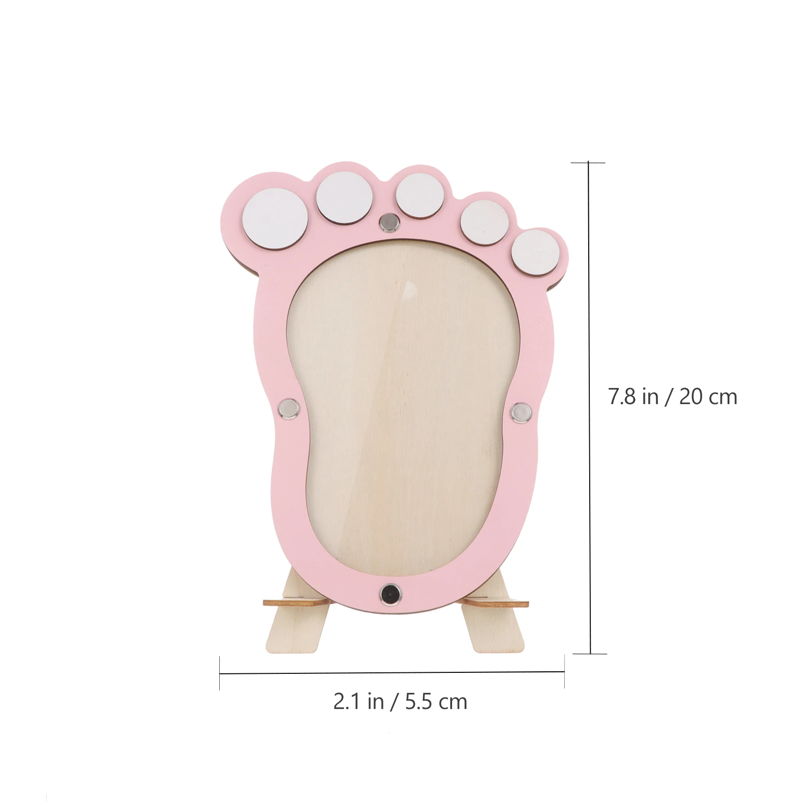 

Creative Baby Growth Photo Frame Durable Material First Year Milestones Tooth Record Newborn Footprint Decor