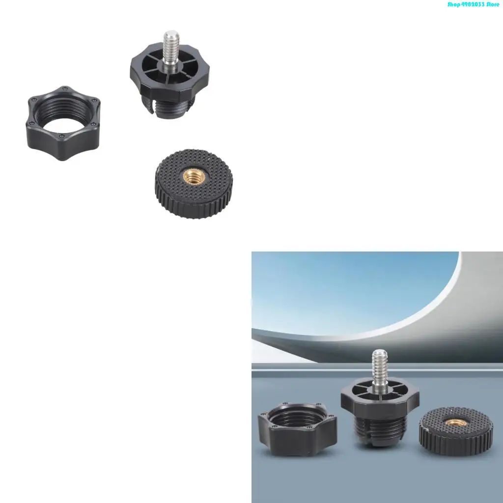 17mm Ball Head Adapter Convert to 1/4inch Threaded Screw Universal Conversion Adapter Photography Mounting Solution