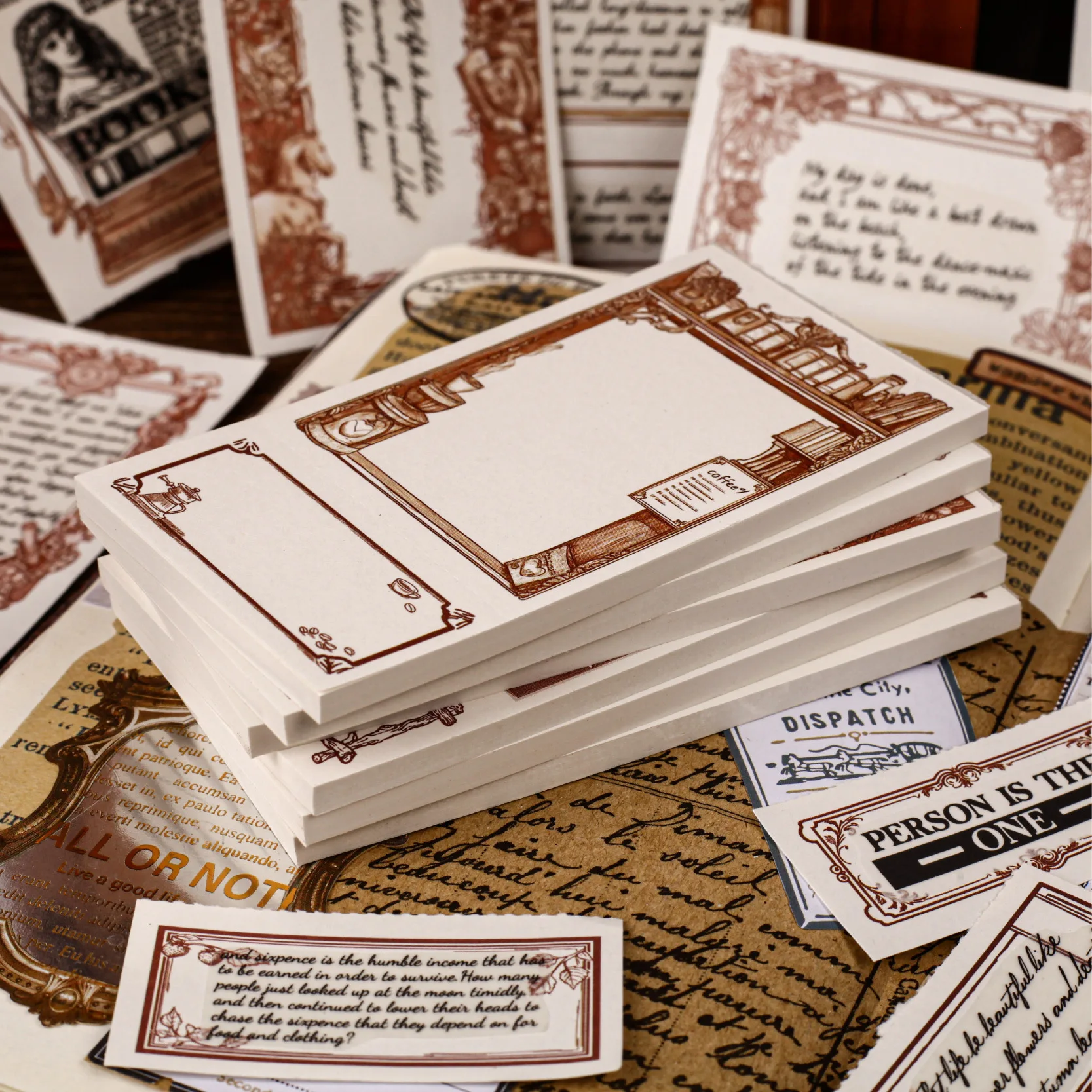 

40pcs/lot Memo Pads Material Paper Paper page Junk Journal Scrapbooking paper Decoration stationery