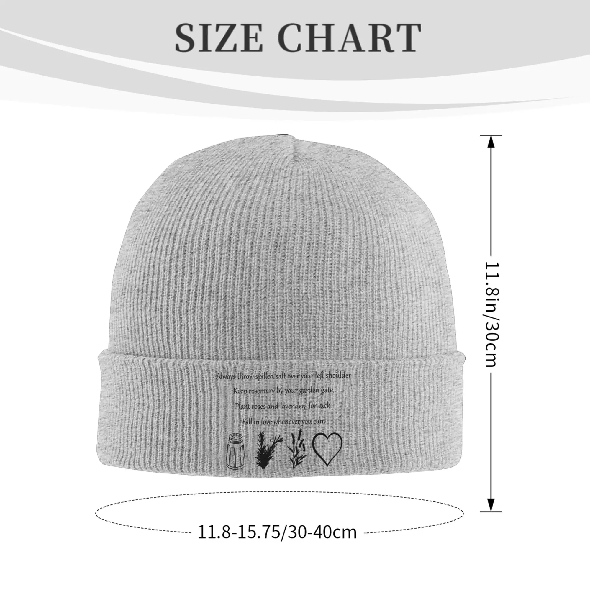Practical Magic Witchcraft Folk Magic Superstition Garden Witch Love Spell Knit Beanie For Women Men  Winter Warm Bonnet Hats