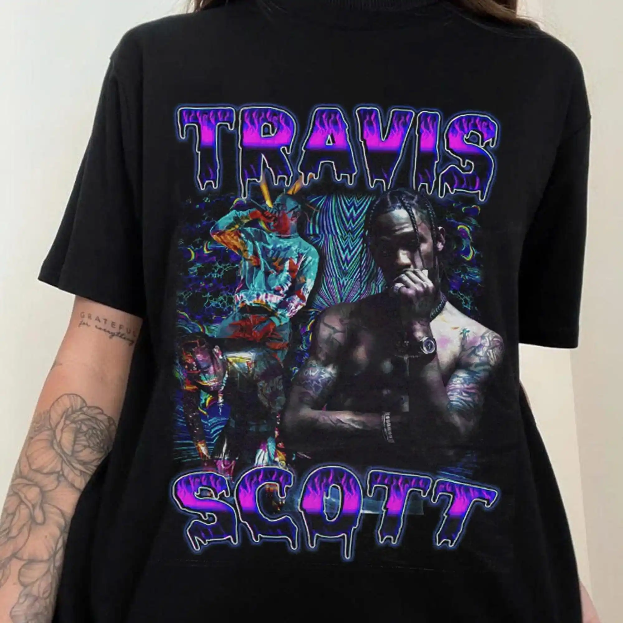 Vintage Travis Scott T-Shirt – Retro Rap Streetwear